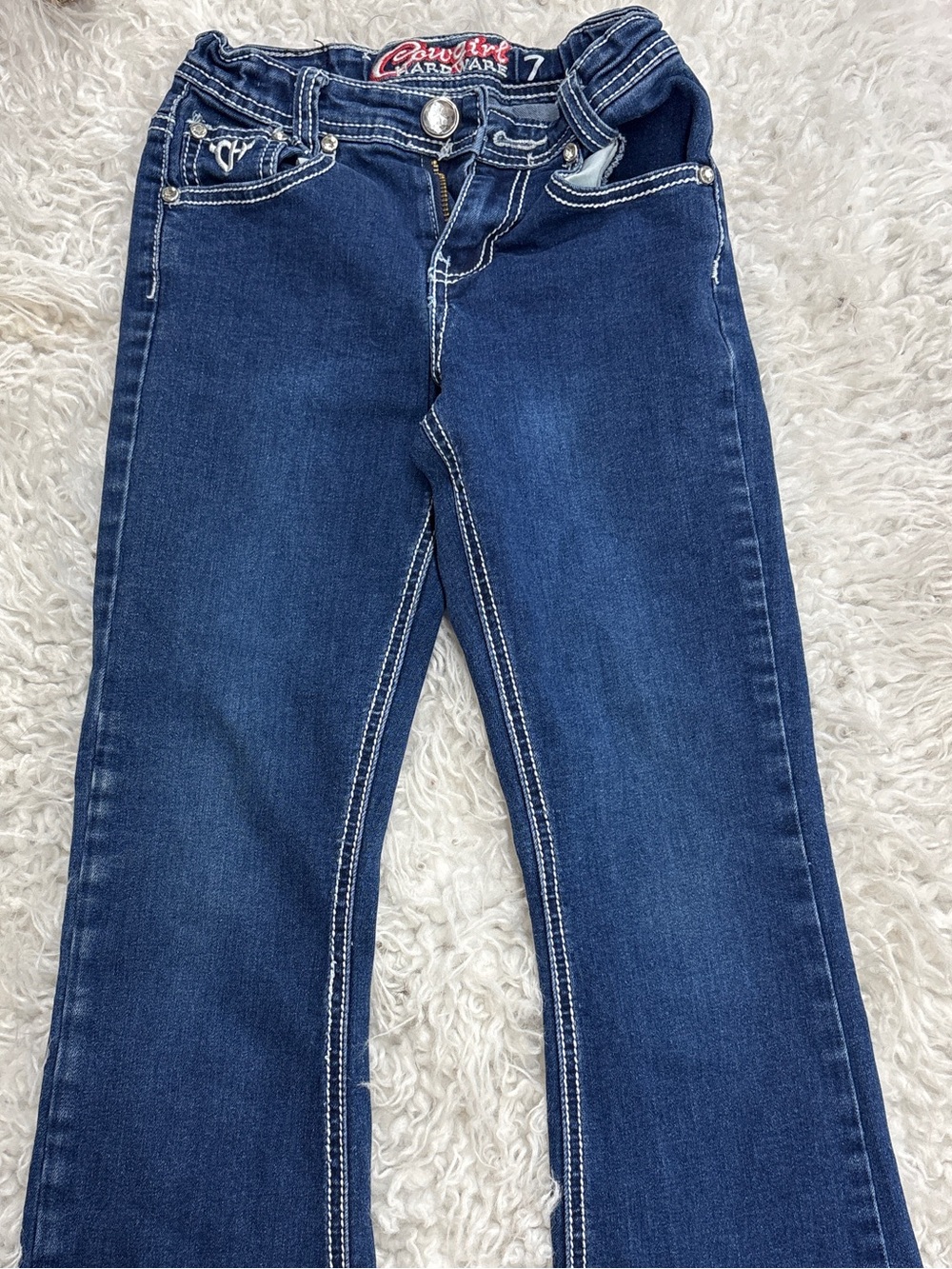 Cruel Girl Dark Blue Bootcut Jeans